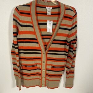Cache cardigan Med Women's NWT Sweater Stripe V1